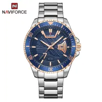 NAVIFORCE NF9191 Men Business Quartz Wristwatch Stainless Steel Sport Military Date Week Waterproof Male Clock